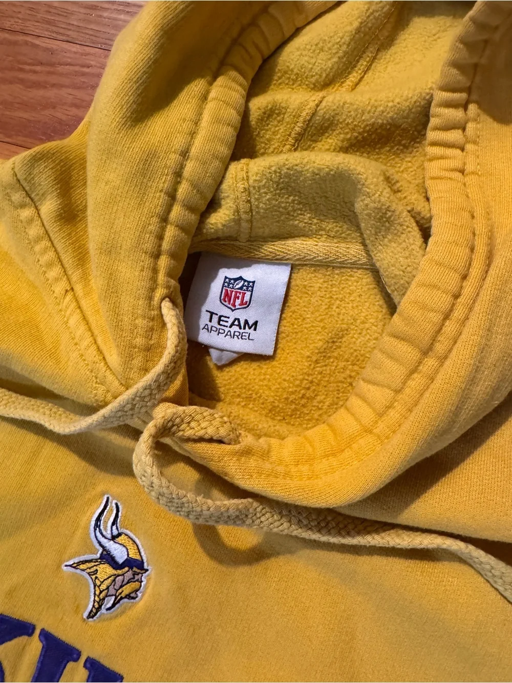 NFL Vikings Yellow Pullover Hoodie